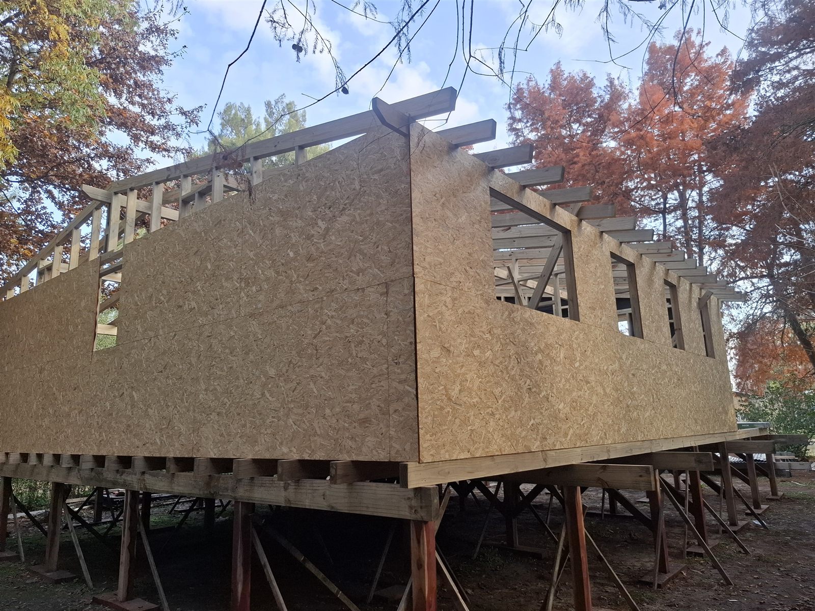 Construcción en madera Isla Delta – exterior paso 9